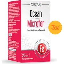 Ocean Microfer 30 Tablet - 3 Adet (90 Tablet) - Dezenfektan Hediyeli (%72 Alkol)