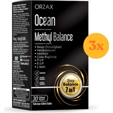 Ocean Methyl Balance 30 Kapsül - 3 Adet (90 Kapsül) - Dezenfektan Hediyeli (%72 Alkol)