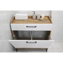 Mobest Mb5   Kirli Çamaşır Dolabı, ,Kurulu  Hazır Gönderim