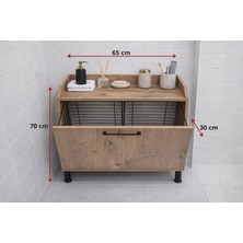 Mobest Mb1 Kirli Çamaşır Dolabı,Banyo Düzenleyici Dolap,Kurulu Hazır Gönderim