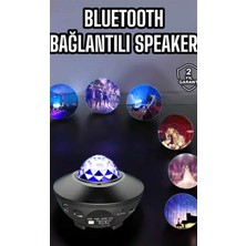 Astraltech Çocuklara Özel Şarjlı Bluetooth Hoparlör Parti LED Lambası Yıldızlı Projeksiyon