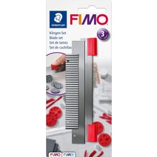 Hype Store Staedtler Fimo 8700 04 3'lü Bıçak Seti Sert, Esnek ve Tırtıklı
