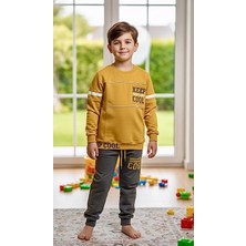 Sinem Çeyiz Nazar 26018 Mavi Keep Cool Paçası Bantlı Eşofman Takım