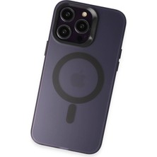 Olinea Iphone 15 Kılıf Mateks Magsafe Kapak - Derin Mor