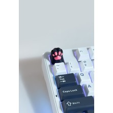 Buffed  Paw Five Mekanik Klavye Tuşu Artisan Keycaps Gamer Aksesuar Siyah
