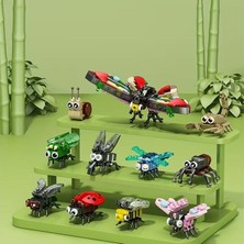 Oyunsal 318 Parça Mini Böcek Dünyası Yapı Blokları 10IN1 - 10'lu Koleksiyon Yapım Seti - Eğitici Bloklar