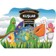 Parıltı Yayınları Örneklerle Şekilli Boyama - Kuşlar