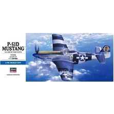 Hasegawa D25 1455 1/72 Ölçek, P-51D Mustang, Savaş Uçağı Plastik Model Kiti