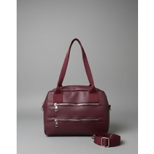 3 Gözlü Çok Bölmeli Günlük Kullanım Kadın El ve Omuz Çantası – Şık ve Fonksiyonel Tasarım