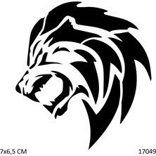 Airbrush Tattoo Vahşi Kurt Yapışkanlı Stencil Süsleme ve Boyama Kalıbı