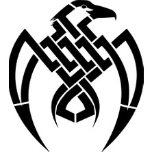 Airbrush Tattoo Tribal Kartal Yapışkanlı Stencil Süsleme ve Boyama Kalıbı