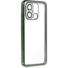 Epilons Newface Redmi 12C Kılıf Lensli Silikon - Yeşil