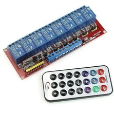 Voltaj Ir Kumandalı Röle Kartı 12V 8 Kanal