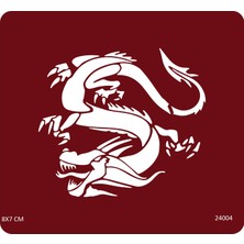 Airbrush Tattoo Sürüngen Ejderha Yapışkanlı Stencil Süsleme ve Boyama Kalıbı