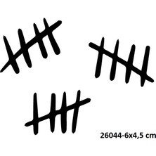 Airbrush Tattoo Hapis Çentik Yapışkanlı Stencil Süsleme ve Boyama Kalıbı