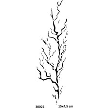 Airbrush Tattoo Ağaç Kökleri Yapışkanlı Stencil Süsleme ve Boyama Kalıbı Stencil Kalıp