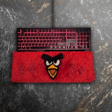 Mudi Rug Art Angry Birds El Yapımı Tufting Klavye Halısı