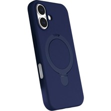 Epilons Newface Iphone 16 Magsafe Standlı Kapak - Lacivert