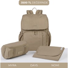 Lucina Days Bebek Bakım Seti: Days Anne Bebek Termal Bakım Çantası & Myra Organizer & Nomi Alt Açma Pedi