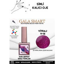 Gala Smart  Yarı Şeffaf Simli Vıtraj Kalıcı Oje 10 ml  Oje Kodu: Vıtraj 15