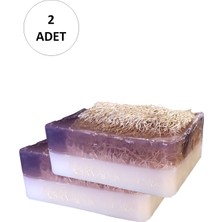 ModaSize 2 Adet Doğal Kabak Lifli Lavanta Sabunu
