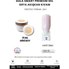 Gala Smart  Orta Akışkan Kıvamlı Gala Protez Tırnak Jeli No:10 - 15 ml