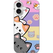 Lelia iPhone 16 Uyumlu Baskılı Şeffaf Telefon Kılıfı | Koleksiyon: Pawprint Stories