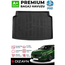 Universal S-Dizayn Peugeot 308 3D Pro Bagaj Havuzu 2022 Üzeri A+ Kalite