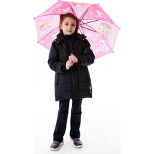Benitto Kids Kız Çocuk Kapüşonlu Kışlık Şişme Mont 51355