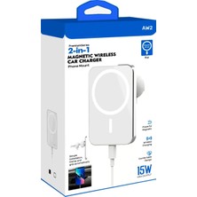 Azurtech 2in1 15 Watt Wireless Şarj Standı