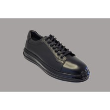 Darkwood-Sneakers-Günlük Spor-Hakiki Deri-Erkek Ayakkabı-Siyah Renk