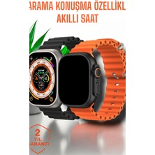 Suya ve Toza Dayanıklı 45 mm Akıllı Saat Bildirim ve Cevapsız Çağrı Görüntüleme