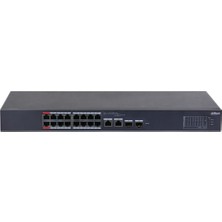 Kaia Life Dahua CS4218-16ET-190, 16PORT, Megabit, Poe 190W, 2 Port Sfp Gigabit Combo, Cloud Yönetilebilir, Switch