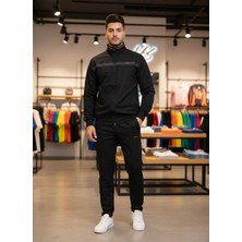 Yeni Sezon Kompakt Penye Dik Yaka Erkek Eşofman Takımı