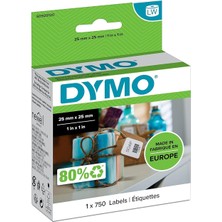Hype Store Dymo S0929120, Lw Çok Amaçlı Kare Etiket, (25X25 Mm) 750 Etiket/paket