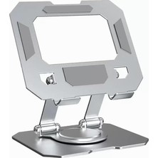Hype Store Tablet Standı 360 Derece Dönebilen Tablet Stand Katlanabilir Metal Tablet Tutucu Standı Tablet ve Te