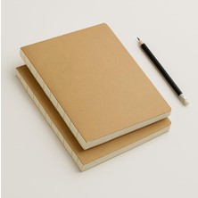 Hype Store Fark Tanıtım Özel Tasarım Kraft Kapaklı A4 Defter - 180 Derece Açılabilir, Sırtı DIKIŞLI,%100 El Işç