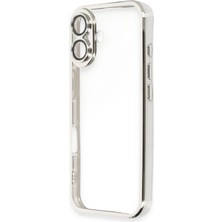 Sh Ticaret Newface Iphone 16 Kılıf Lensli Silikon - Gümüş