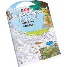 0-6 Yaş Yayınları Ormanda Safari Dev Boyama Posteri