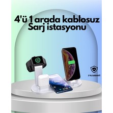 Shoplet Buğz Iphone, Apple Watch ve Airpods ile Uyumlu 4'ü 1 Arada Şarj Ünitesi – Tüm Apple Cihazları Te