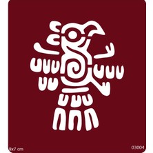 Airbrush Tattoo Maori Kabile Motifleri Yapışkanlı Stencil Süsleme ve Boyama Kalıbı