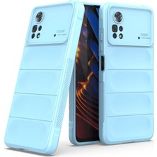 Olinea Newface Poco X4 5g Kılıf Optimum Silikon - Sky Blue