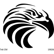 Airbrush Tattoo Kartal Yapışkanlı Stencil Süsleme ve Boyama Kalıbı