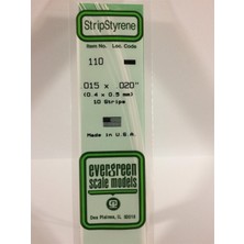 Evergreen 110 0,40*0,50*355 mm Köşeli Çubuk-10 Adet -Beyaz