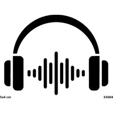 Airbrush Tattoo Müzik Ritim Yapışkanlı Stencil Süsleme ve Boyama Kalıbı