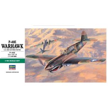 Hasegawa JT86 9086 1/48 Ölçek, P-40E Warhawk, Savaş Uçağı Plastik Model Kiti