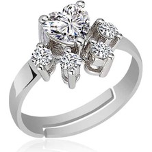 Katre46 925 Ayar Gümüş Beyaz Kedi Patisi Yüzük