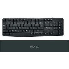 Binbir Göz Bilgisayar Iromx SK10X Tr Kablolu Standart Siyah Q Klavye