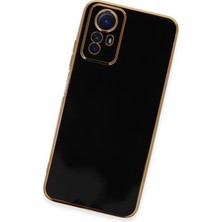 Olinea Newface Redmi Note 12S Kılıf Volet Silikon - Siyah