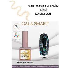 Gala Smart Yarı Şeffaf Zemin Simli Kalıcı Ojeler No: 5